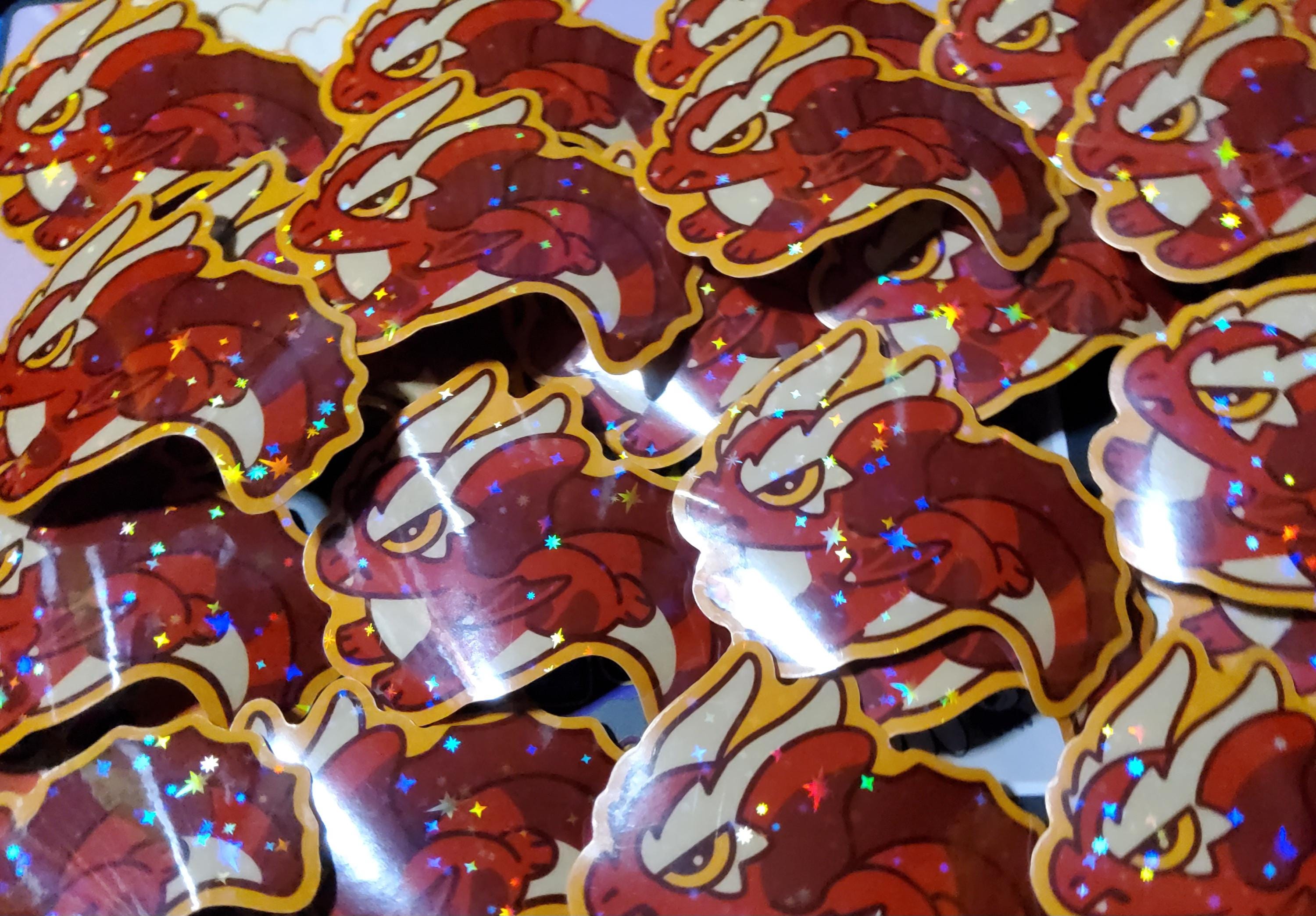 Chibi Red Dragon Sticker - Etsy
