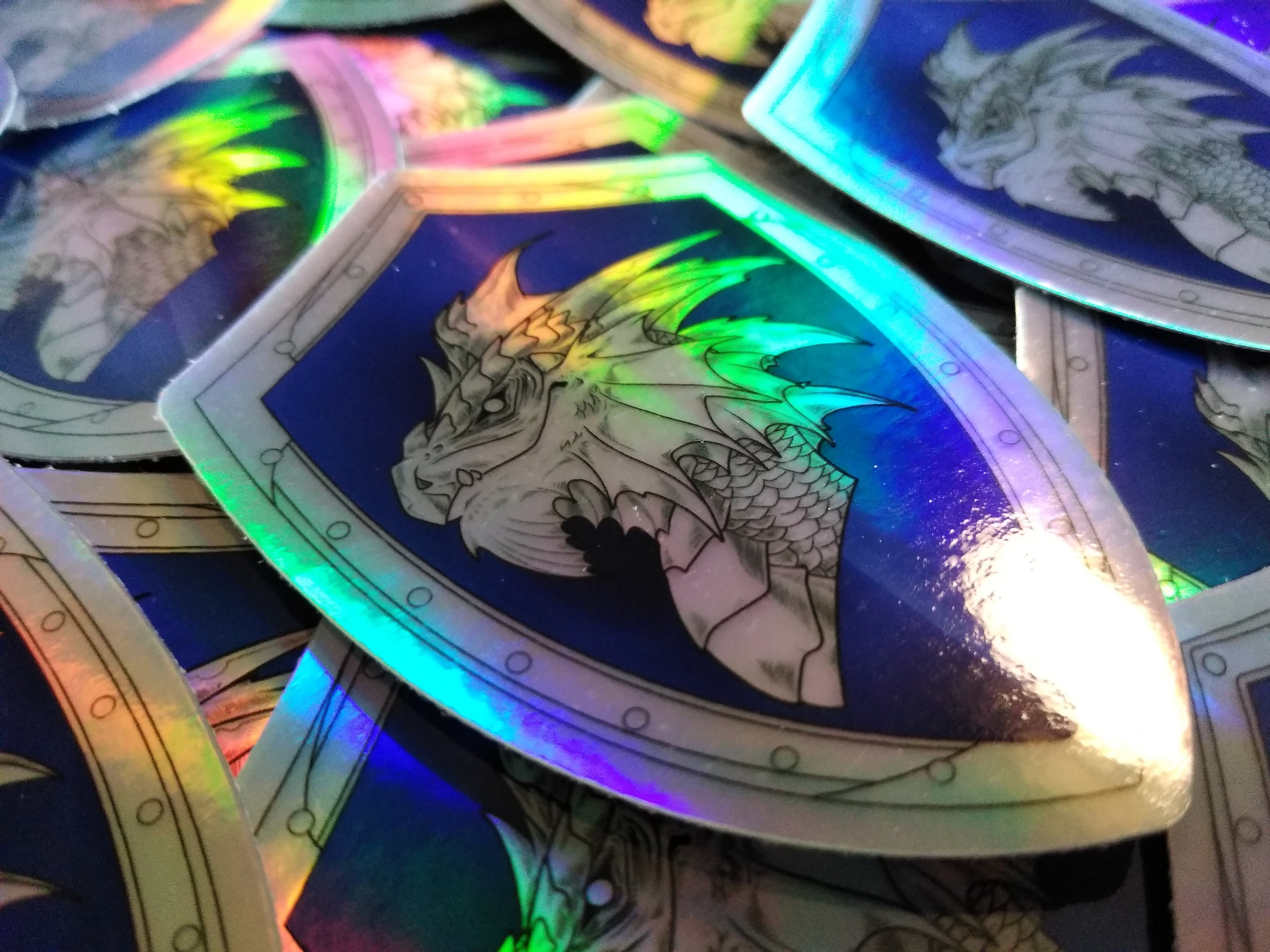Holy Symbol of Bahamut Holographic Vinyl Sticker Dungeons and Etsy