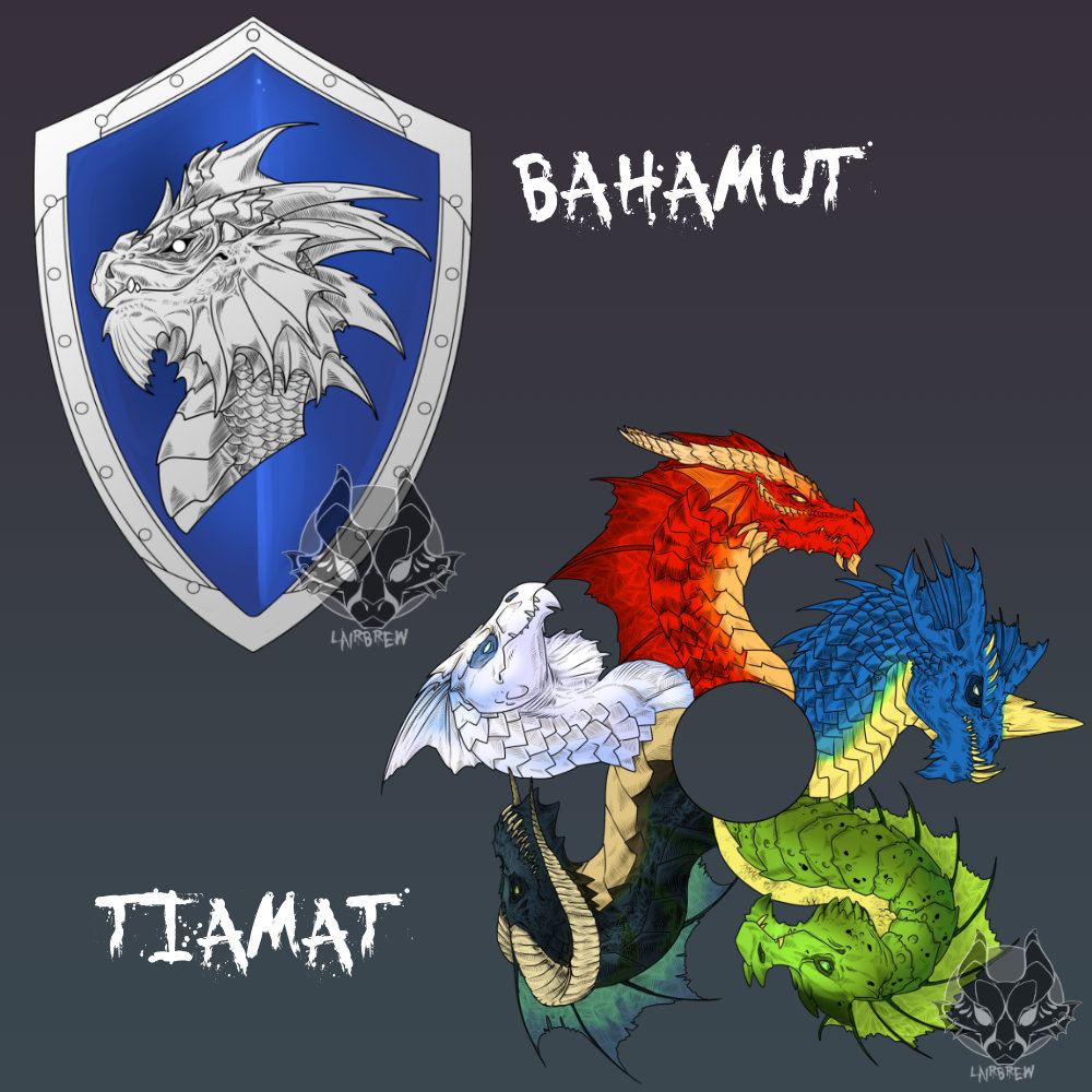 Holy Symbol of Bahamut Holographic Vinyl Sticker Dungeons and Etsy
