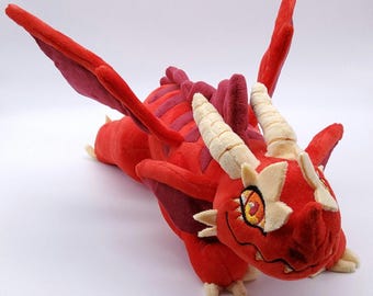 20" Red Dragon Plush