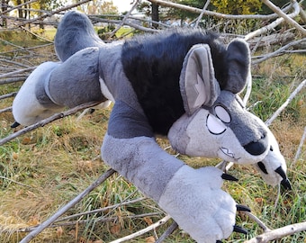 Giant Grey Werewolf Plush