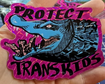 Trans Pride "Protect Trans Kids" Sticker