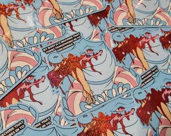 Trans Pride "Transphobes to Girl Dinner" Sticker