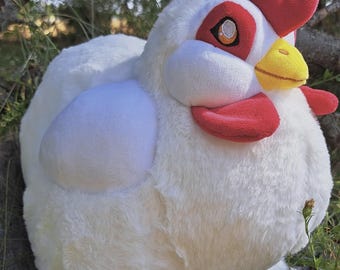 Chicken Plush - White Bantam Cochin