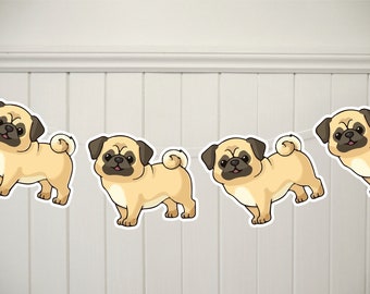 Pug Birthday Party Etsy