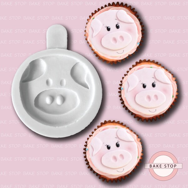 Pig Silicone Mould - Pig Fondant Mould, Pig Wax Mould, Pig Soap Mould, Pig Resin Mould, Jewelry Mould