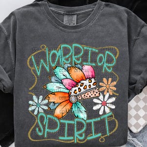 Warrior Spirit Cartoon Mascot Ready to Press Transfer Direct to Film DTF Transfers Sublimation Transfer