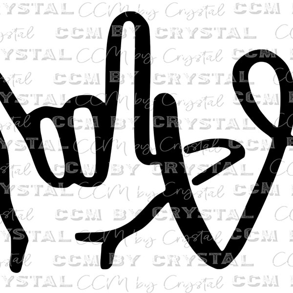 I Love You Sign Language Decals Etsy