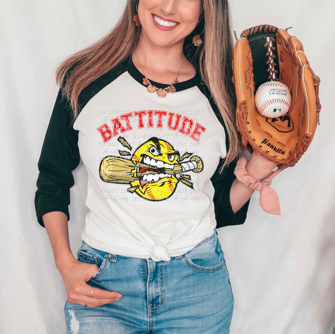 Battitude Mean Softball PNG Digital Download ONLY Etsy