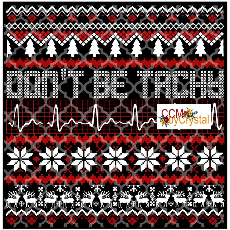 Download Don't Be Tachy Ugly Christmas Sweater SVG PNG | Etsy