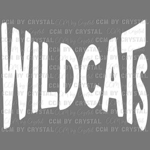 Wildcats Mascot Ready to Press Transfer Direct to Film DTF Transfers