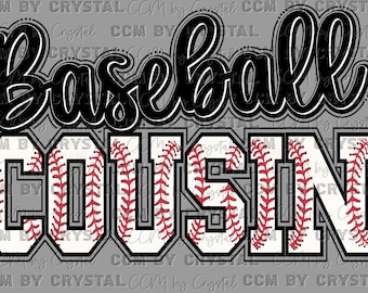 Baseball Cousin Ready to Press Transfer Direct to Film DTF Transfers Sublimation Transfer