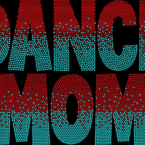Dance Mom Ombre 11&quot; Wide 2 Color Spangle Transfer