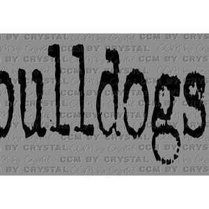 Bulldogs Mascot Ready to Press Transfer Direct to Film DTF Transfers Sublimation Transfer