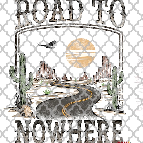 Road to Nowhere Ready to Press Transfers Direct to Film DTF Transfers Sublimation DTF Sublimation Print