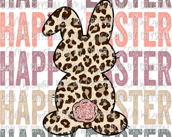 Happy Easter Bunny Ready to Press Transfers Direct to Film Transfers Sublimation DTF Sublimation Print