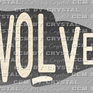 Mascota del banderín de los Wolves, transferencias listas para imprimir, transferencias DTF, transferencias por sublimación