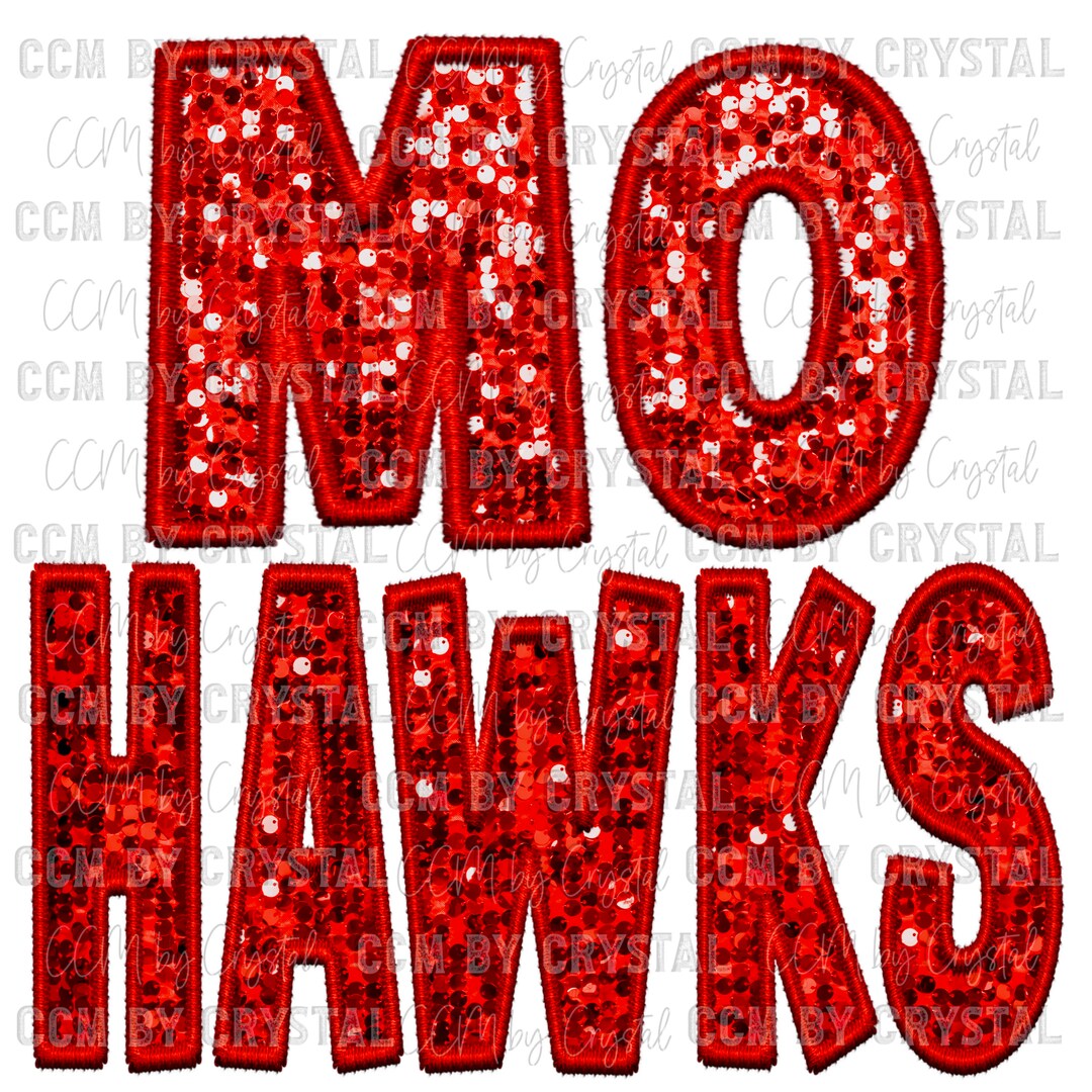 Mohawks Faux Embroidery Faux Sequins PNG Digital Download ONLY - Etsy