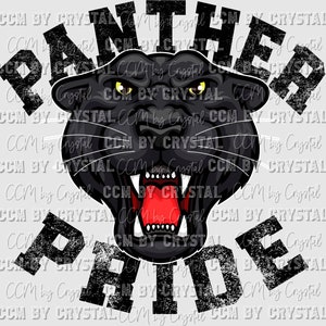 Panther Pride Mascot PNG Digital Download ONLY