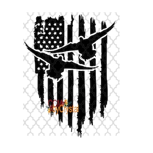 Flying Ducks US Flag  SVG