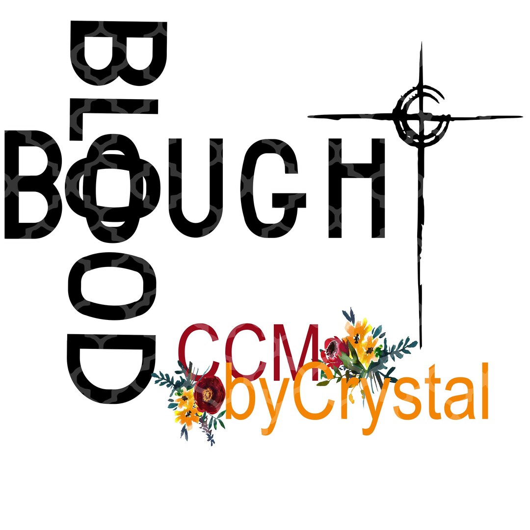 Blood Bought Cross SVG Etsy
