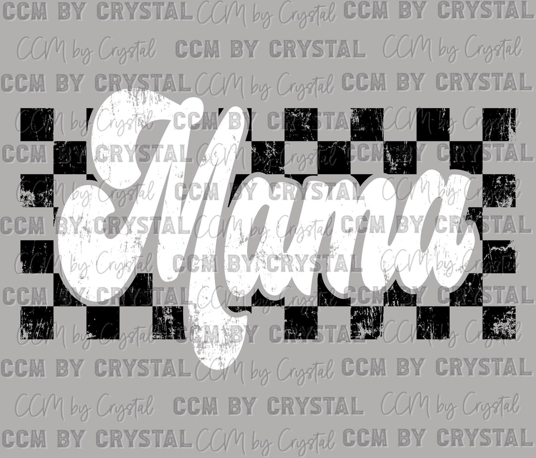 Mama Checkered Background Ready to Press Transfer Direct to Film DTF ...