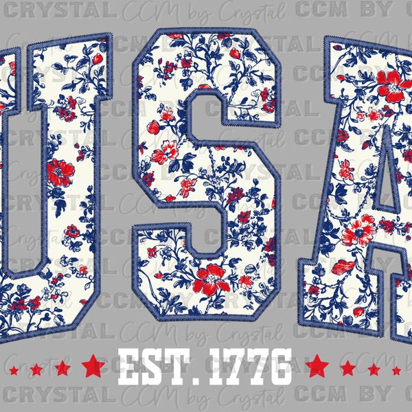 USA Est 1776 Fourth of July 4th Patriotic Ready to Press Transfer Direct to Film DTF Transfers