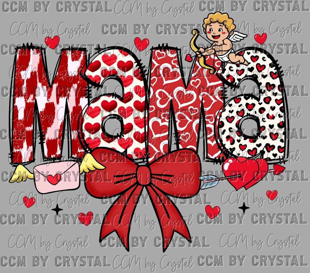 Mama Red Valentines Day Ready to Press Transfer Direct to Film DTF ...