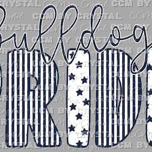 Bulldog Pride Ready to Press Transfer Direct to Film DTF Transfers Sublimation Transfer