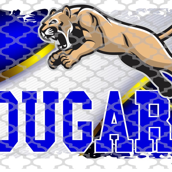 Cougars PNG Royal blue and Gold