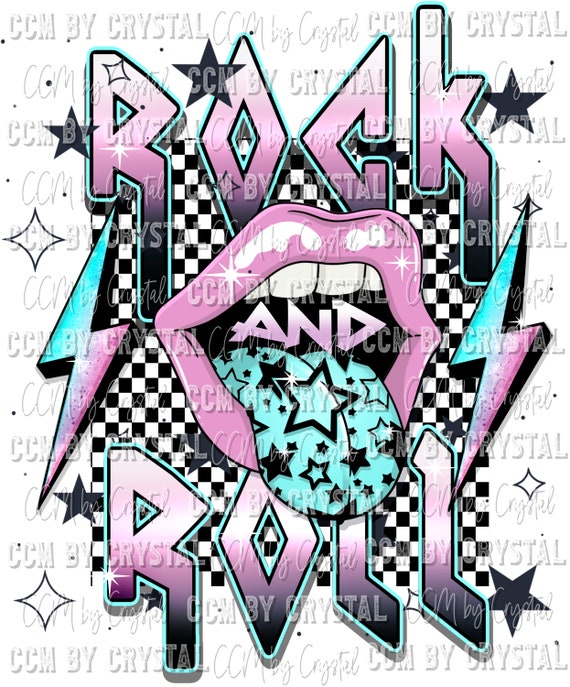 Rock N Roll - ready to press sublimation transfer print