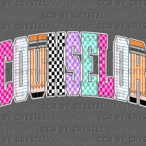 Counselor Back to School Ready to Press Transfer Direct to Film DTF Transfers