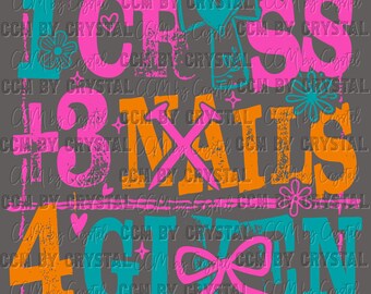 1 Cross 3 Nails 4 Given Jesus Faith Ready to Press Transfer Direct to Film DTF Transfers Sublimation Transfer