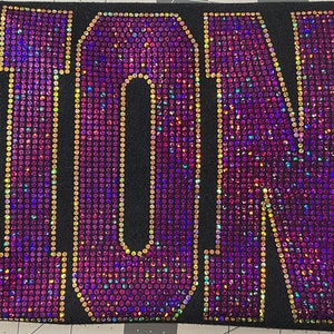 Lions Spangle Gold and Purple T-Shirt