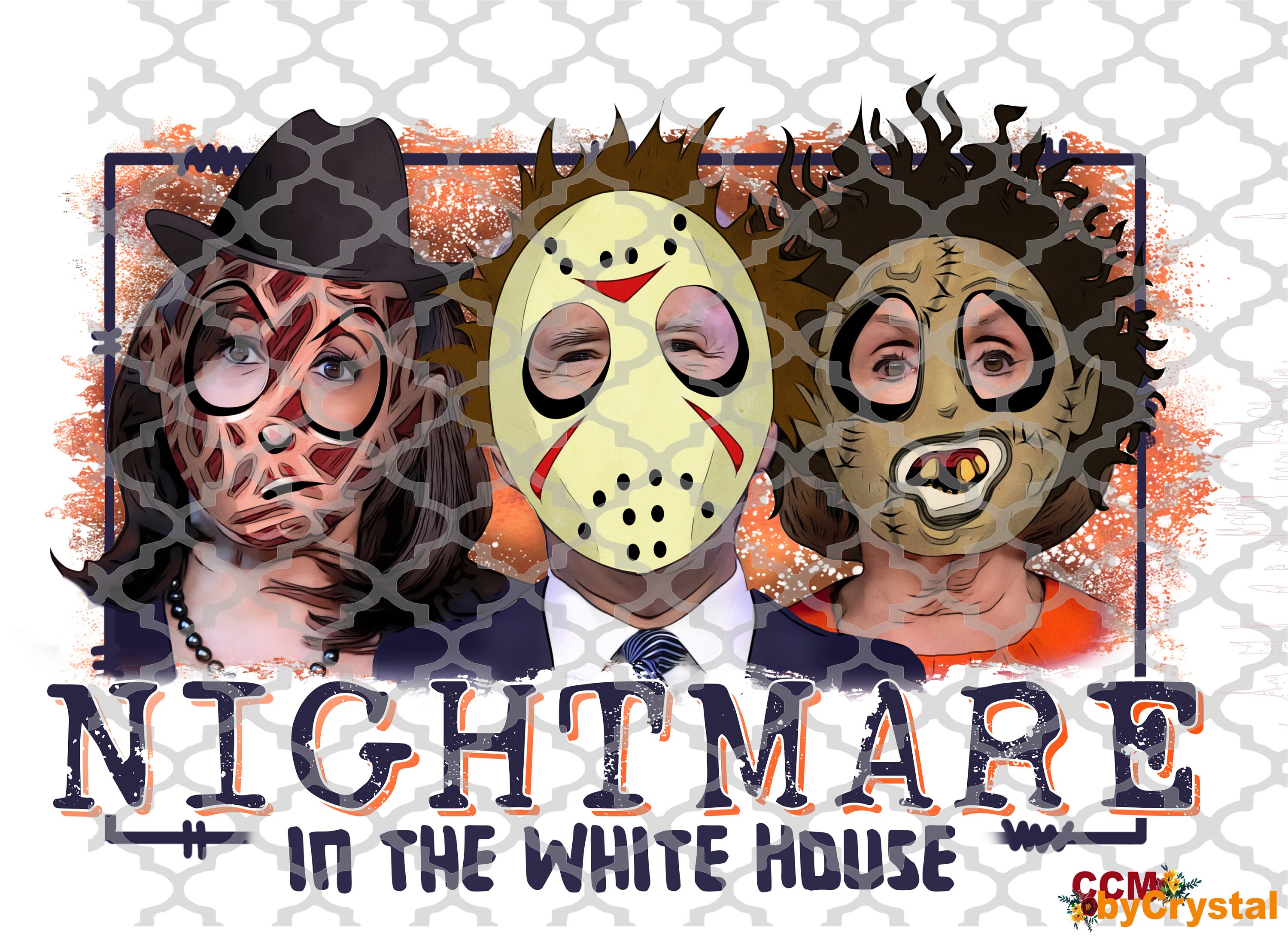 Nightmare in the White House Ready to Press DTF direct to Film Transfer DTF  Transfer Sublimation Transfer Sublimation Print 