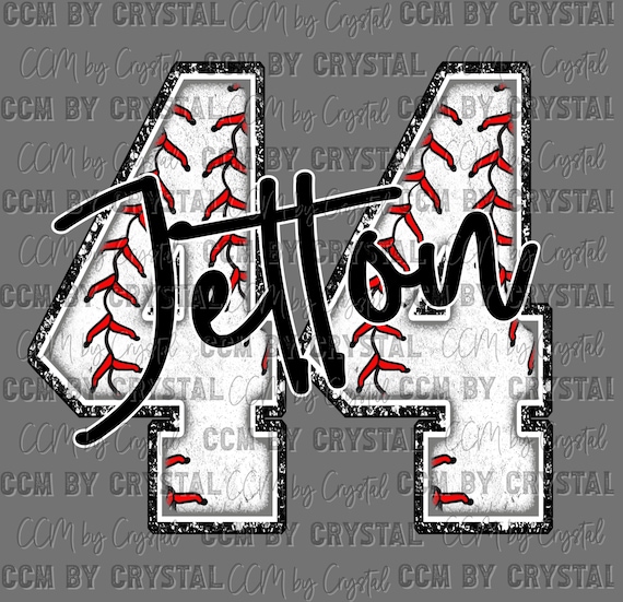 Personalized Pick your Name and Number Baseball Chenille Ready to Press Transfer Direct to Film DTF Transfers Sublimation Transfer