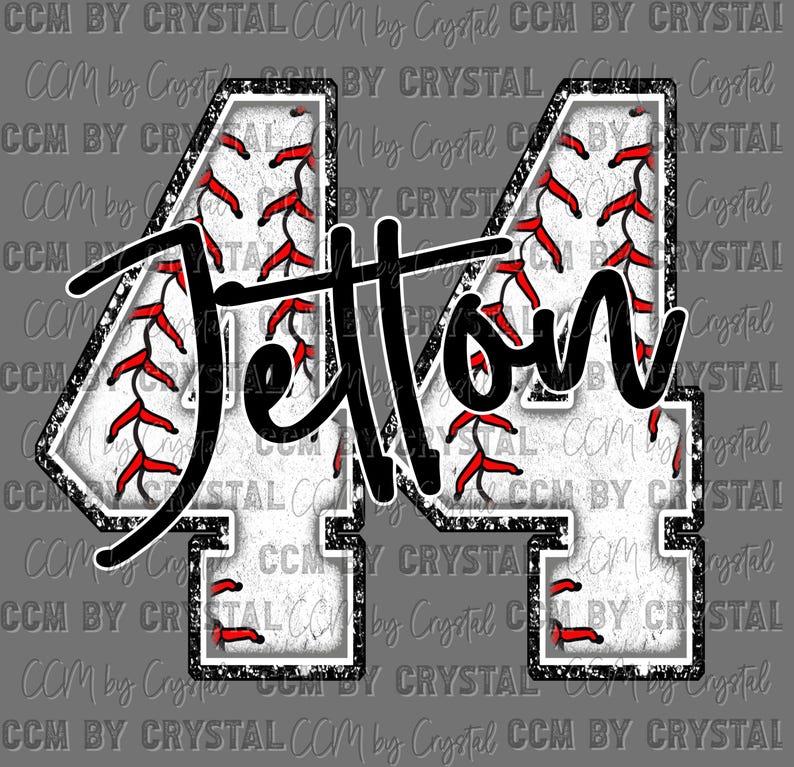 Personalized Pick your Name and Number Baseball Chenille Ready to Press Transfer Direct to Film DTF Transfers Sublimation Transfer image 1