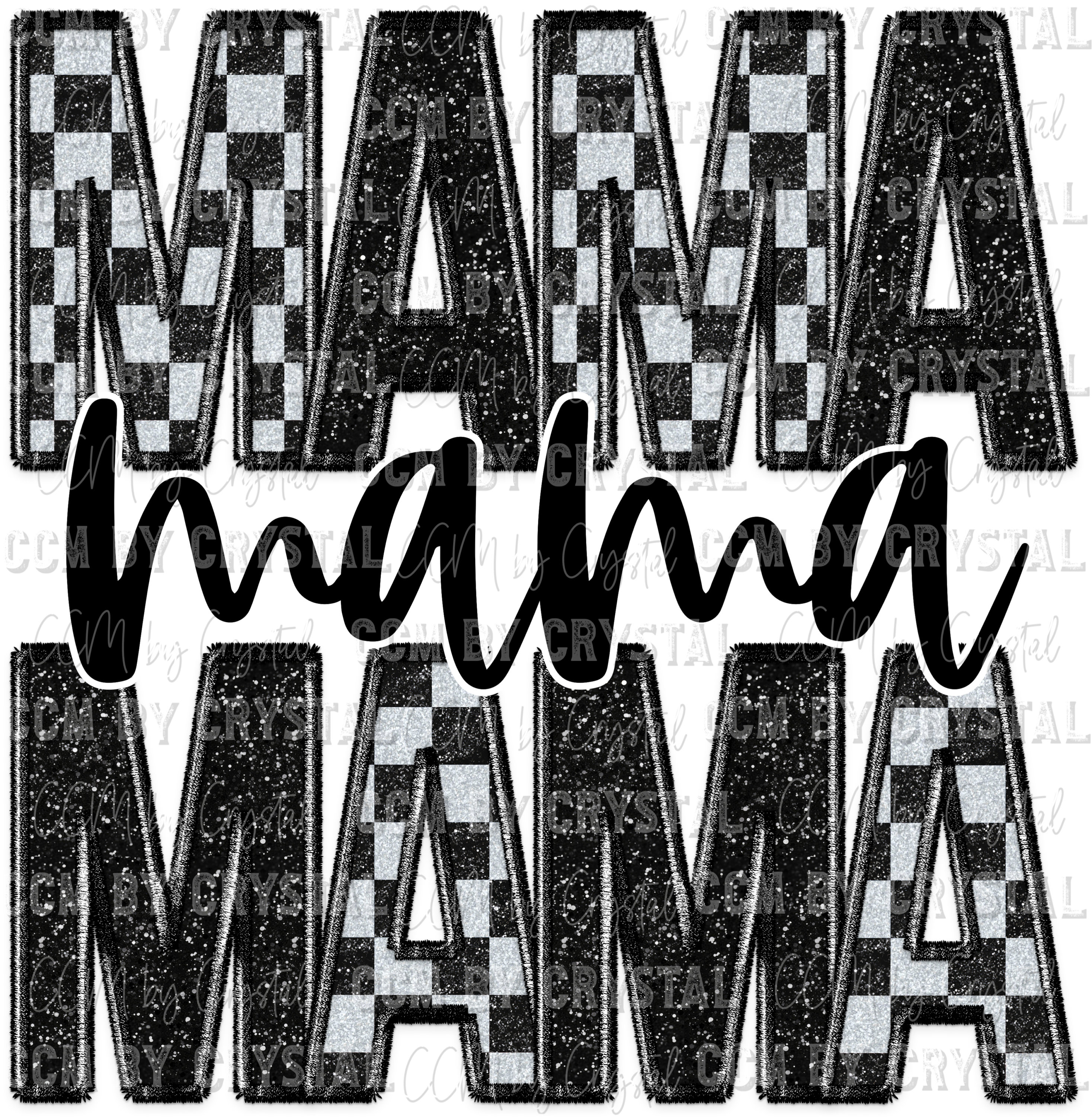 Mama Checkered Ready to Press Transfer Direct to Film DTF Transfers ...