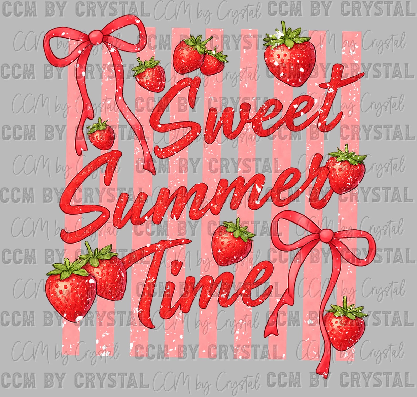 Sweet Summertime Strawberries Ready to Press Transfer Direct to Film ...