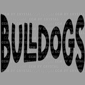 Bulldogs Mascot Ready to Press Transfer Direct to Film DTF Transfers Sublimation Transfer