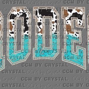 Rodeo Western Rodeo Ready to Press Transfer Direct to Film DTF Transfers Sublimation Transfer