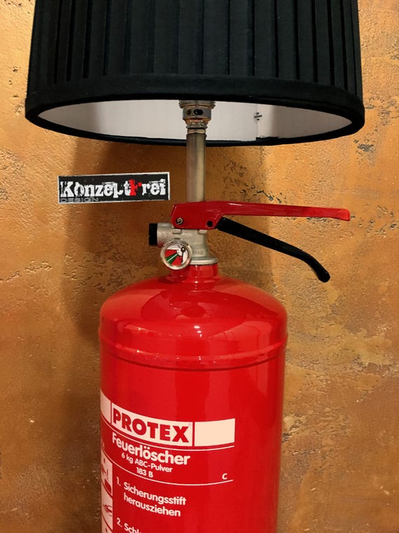 Floor Lamp Table Fire Extinguisher Unique