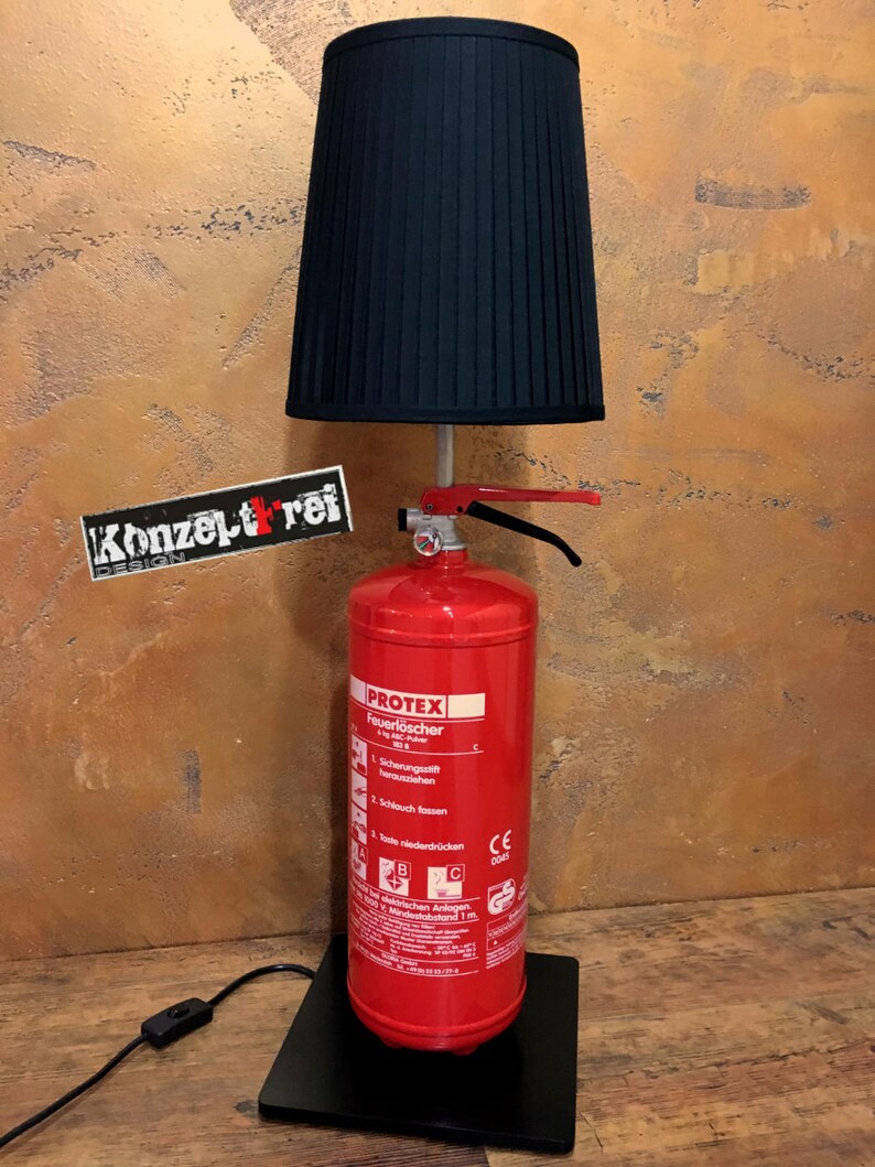 Floor Lamp Table Fire Extinguisher Unique