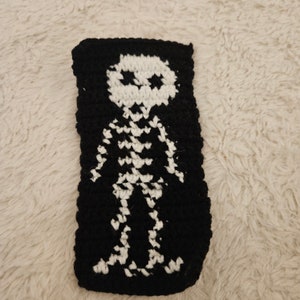 Handmade Crochet Skeleton Wall Hanging - Macabre Wall Decor