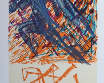 Lithographie originale de Salvador Dali signée à la main, numérotée et numérotée Les Vitraux Archange 1974