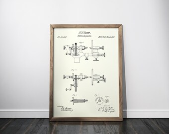 Horlogers tour brevet impression, affiche brevet, cadeau pour horloger, décor mural d’atelier