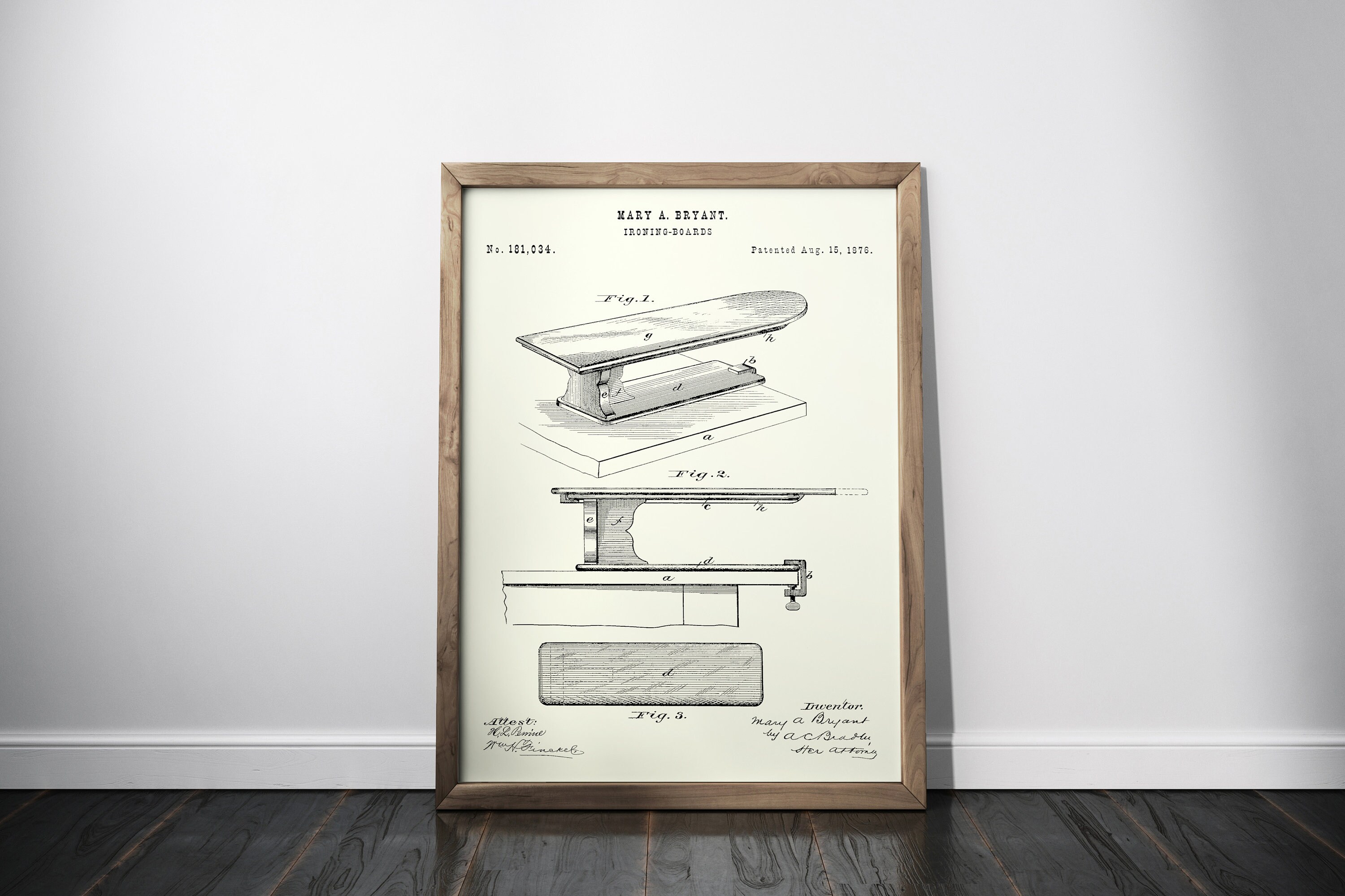 Ironing Board Patent Print Tailor Blueprint Poster Dry Etsy