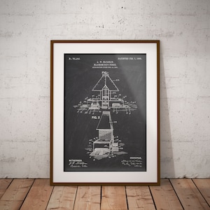 Blacksmith's Forge Patent Print, Blacksmiths Forge Blueprint, Blacksmith Forge Poster, Gift for Blacksmith, Man Cave Decor, Forge Wall Decor