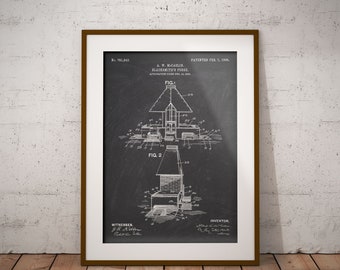 Blacksmith's Forge Patent Print, Blacksmiths Forge Blueprint, Blacksmith Forge Poster, Gift for Blacksmith, Man Cave Decor, Forge Wall Decor