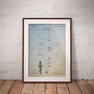 Croquet Game Patent Poster, Croquet Game Patent Print, Croquet Wall Art, Man Cave Decor, Gift for Croquet Game Lover, Home Decor, IAP0299